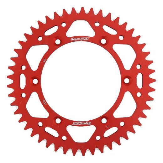 Rear ALU sprocket SUPERSPROX RAL-1512:49-RED rdeč 49T, 520
