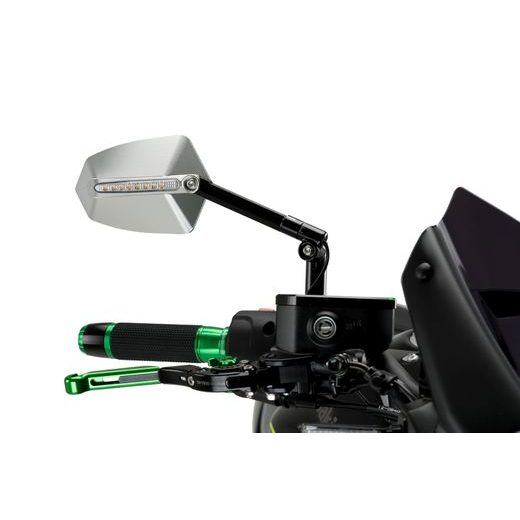 Vzvratno ogledalo PUIG GTI 015ND black / anodized aluminium right