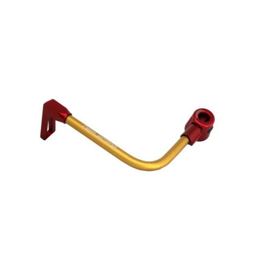 Lever guard ACCOSSATO DE002 with gold hose and joint left, aluminium