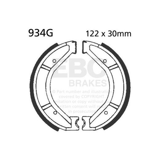 Brake shoe set EBC 934G grooved