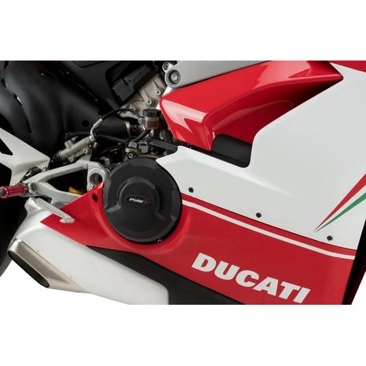Engine covers PUIG Track for Championship 21505N črna included 2 covers