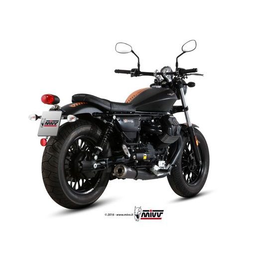 2 Silencer MIVV GHIBLI M.011.SGB Black painted stainless steel