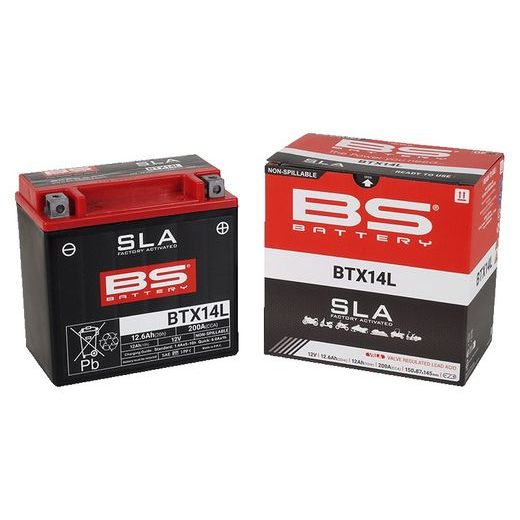 Tovarniško aktiviran akumulator BS-BATTERY BTX14L (FA) (YTX14L (FA)) SLA