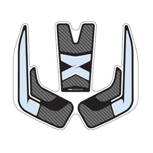 Tank pad PUIG SPECIFIC 9301C carbon look with side part