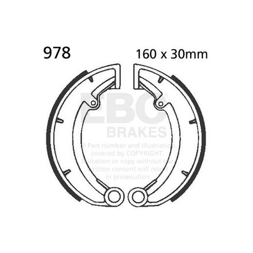 Brake shoe set EBC 978