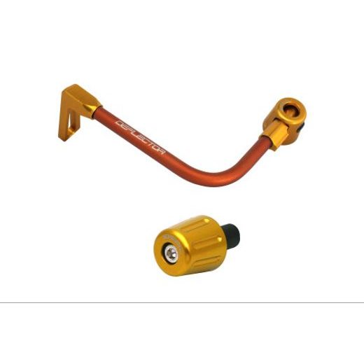 Lever guard in aluminium + right end ACCOSSATO DE005 with orange hose and joint levi