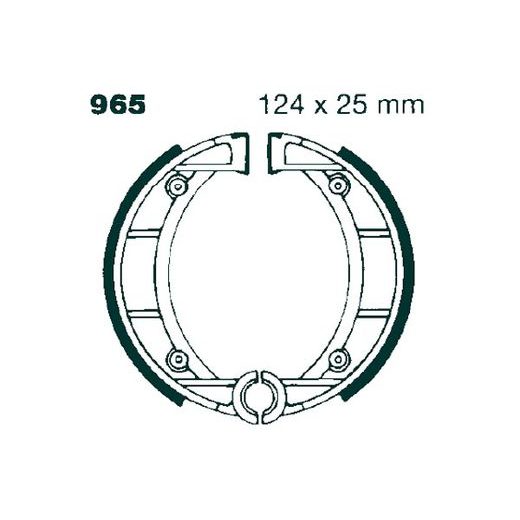 Brake shoe set EBC 965
