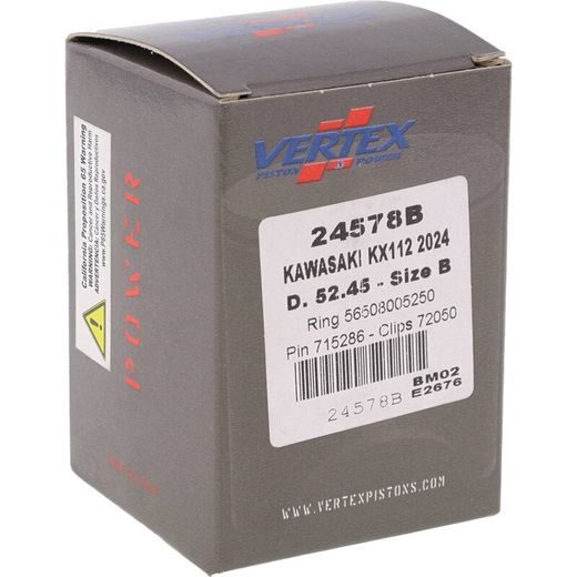 Complete piston VERTEX 24578B Cylinder 52,5, piston 52,45 mm