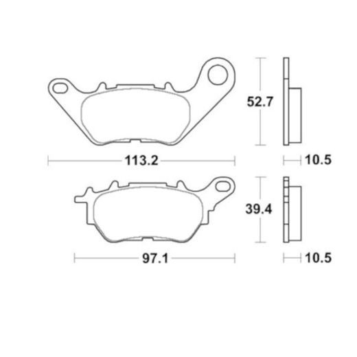 Zavorne obloge ACCOSSATO AGPP254 ST