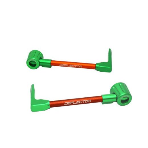 Lever guard ACCOSSATO DE003 with orange hose and joint right + left, aluminium