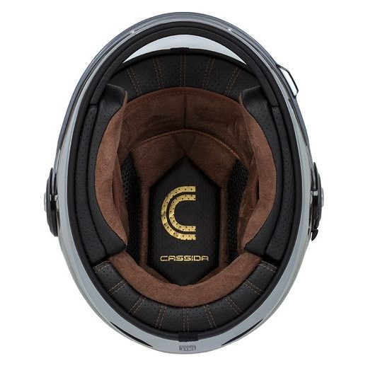 Integralna čelada CASSIDA Fibre Jawa Sport black/ silver/ gold M