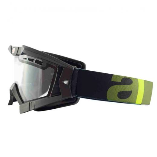 Goggles ARIETE RC FLOW 13953-NVV green strap asian fitting foam