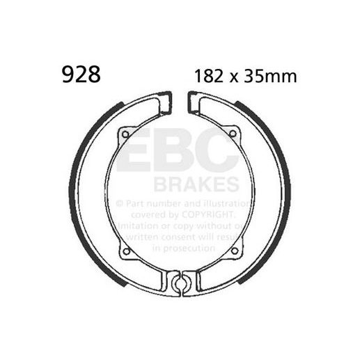 Brake shoe set EBC 928