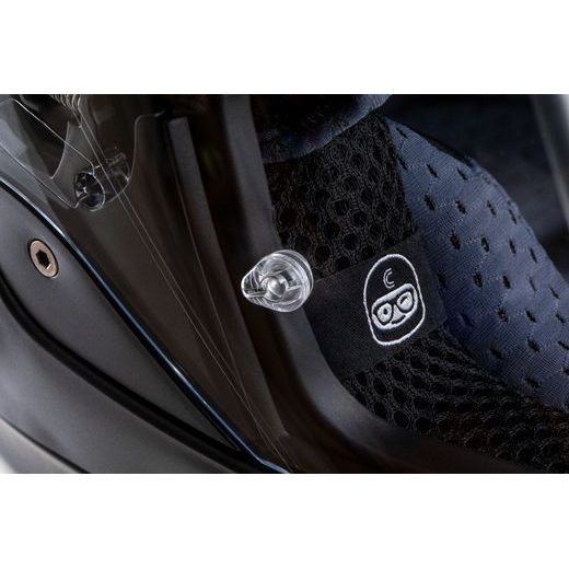 Motocross Helmet CASSIDA ROAD RUNNER TechniX black matt/ black/ grey/ black matt peak XL