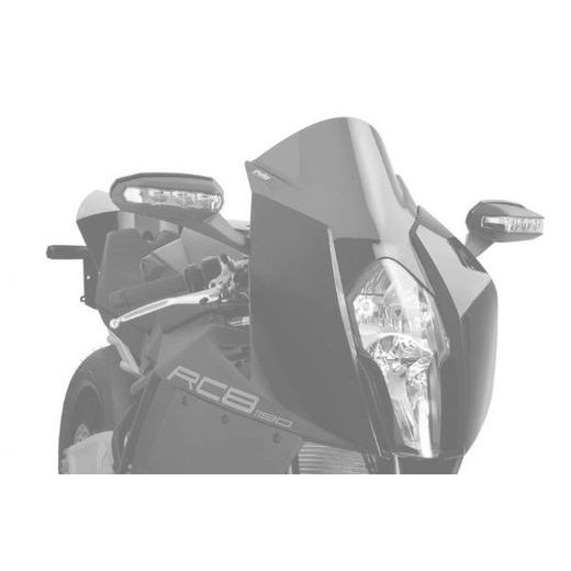 Windscreen PUIG RACING 4944T oranžna