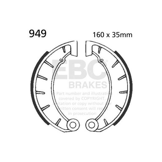 Brake shoe set EBC 949