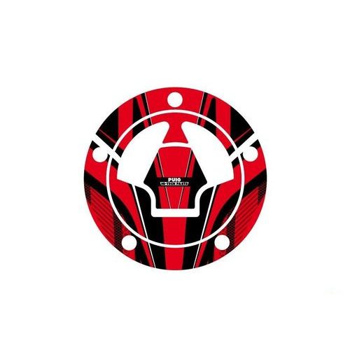 Fuel cap cover PUIG RADIKAL 6312R rdeč