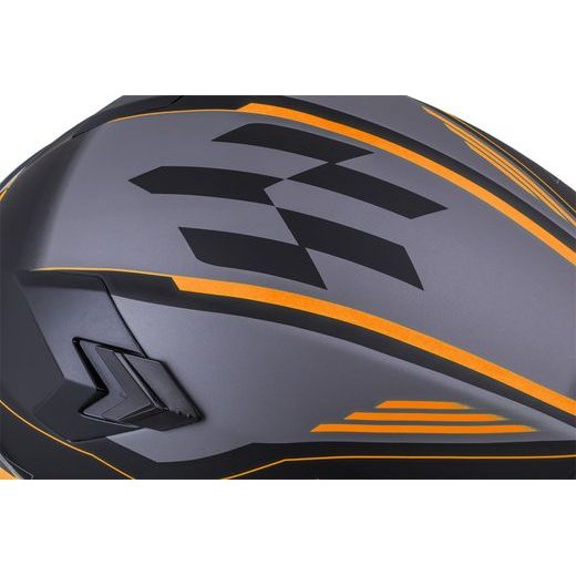 Integralna čelada CASSIDA INTEGRAL 3.0 ROXOR black matt/ orange/ grey XL