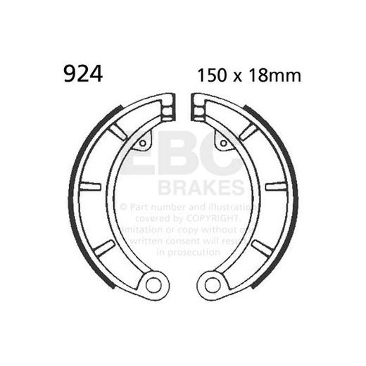 Brake shoe set EBC 924