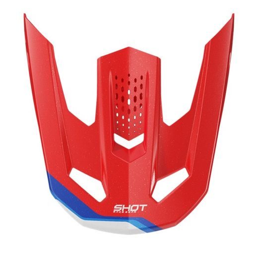Helmet peak SHOT FURIOUS A05-21OB-A03-P01 red pearly