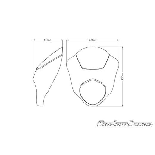 Semifairing PUIG DARK NIGHT 21108H smoke