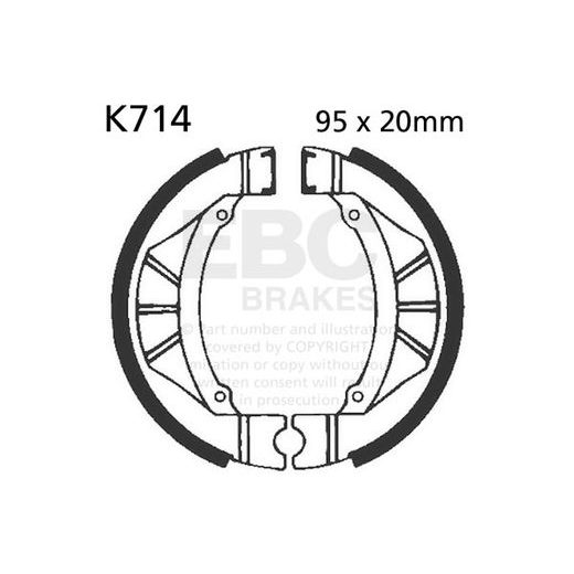 Brake shoe set EBC K714