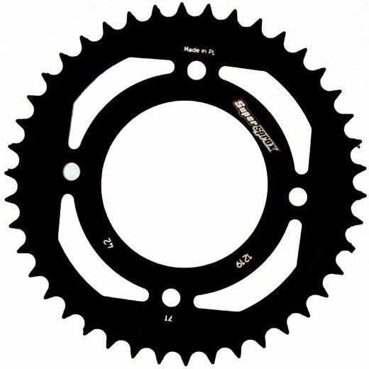Zadnji verižnik (zobnik) SUPERSPROX RFE-1219:42-BLK črna 42T, 428