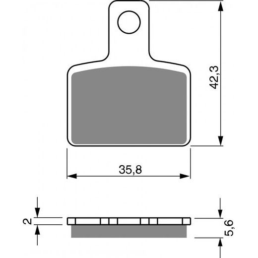 Zavorne obloge GOLDFREN 282 K5