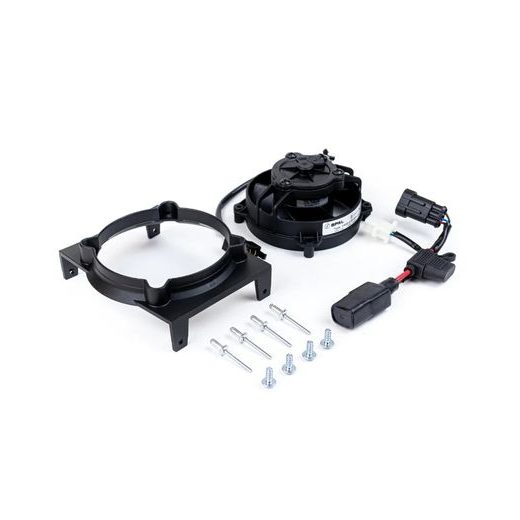 Radiator cooling fan and mounting kit SPAL EP-RFS-PLS14-RLYS-18 with cable and relay