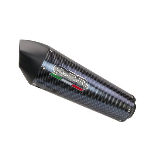 Dual slip-on exhaust GPR GPE ANN. K.80.GPAN.PO Carbon look KAWASAKI - Z 1000 [2007 - 2009]