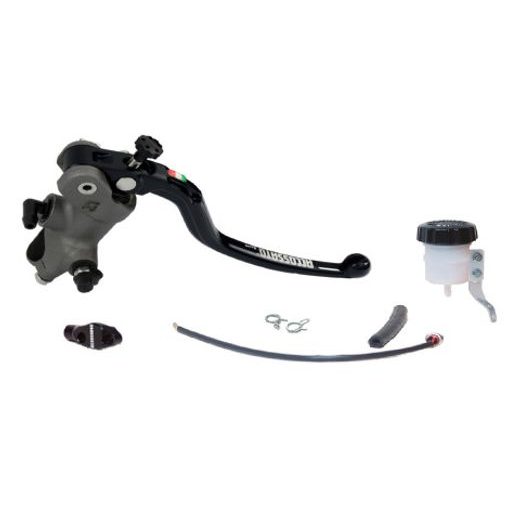 KITA 3:Radial Brake Master Cylinder (CY version) diam.19 Fixed Lever+Mirror Holder: M8 (MH001)/M10X1,25 (MH002)+hydraulic switch: 1 hole (ID001) o 2 holes (ID002) + reservoir 30ml (KITVG) ACCOSSATO KITA3