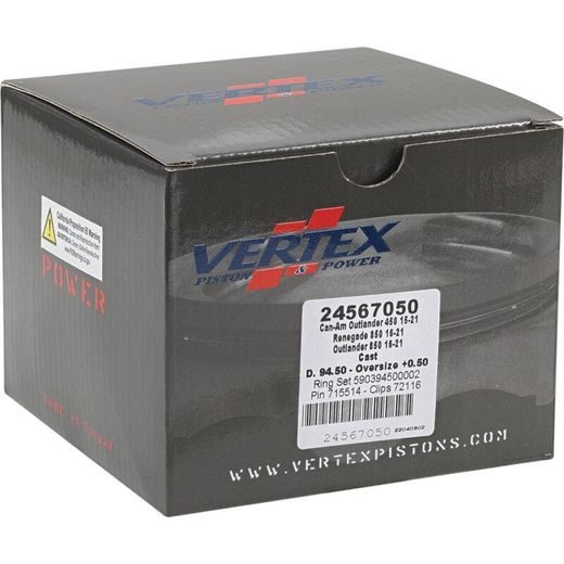 Complete piston VERTEX 24567050 Cylinder 94,5, piston 94,46 mm (Cast)