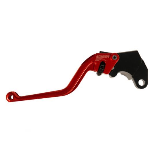 Clutch Lever ACCOSSATO ESS248 fixed CNC-worked aluminium, red