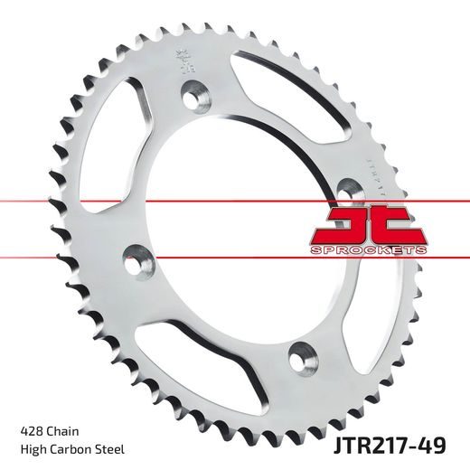 Zadnji verižnik (zobnik) JT JTR 217-49 49T, 428