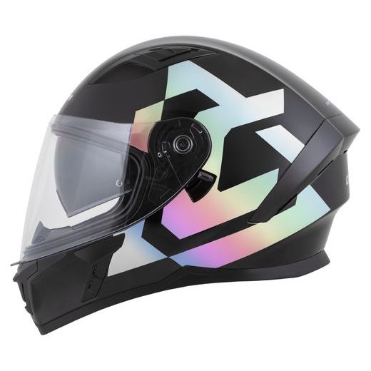 Integralna čelada CASSIDA Orbit Grind Absolut black matt, holografic XL