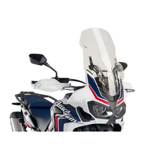 Windscreen PUIG TOURING WITH SUPPORT + PROTECTION 9156W prozorna