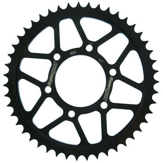 Zadnji verižnik (zobnik) SUPERSPROX RFE-809:47-BLK črna 47T, 428