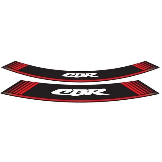 Rim strip PUIG CBR 5524R rdeč set of 8 rim strips