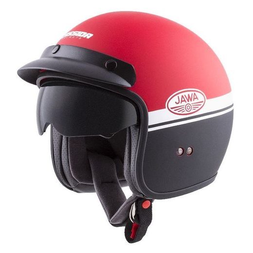Jet čelada CASSIDA OXYGEN JAWA OHC red matt / black / white XS