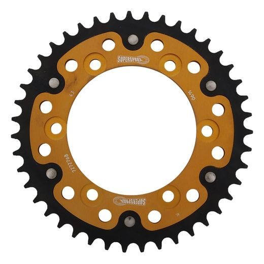 Zadnji verižnik (zobnik) SUPERSPROX STEALTH RST-1490:43-GLD zlata 43T, 520
