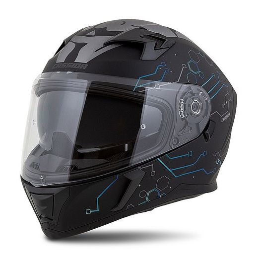 Integralna čelada CASSIDA INTEGRAL 3.0 HACK matt black /blue S