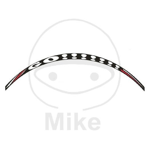 Wheel rim sticker JMT GO!!! bela