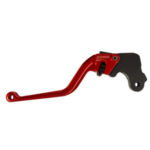 Clutch Lever ACCOSSATO ESC037 fixed CNC-worked aluminium, red