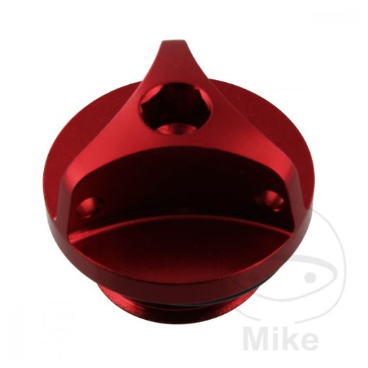 Oil filler cap PRO BOLT aluminium rdeč