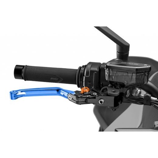 Brake lever without adapter PUIG 4.0 4110AT poklopna (foldable) blue/orange