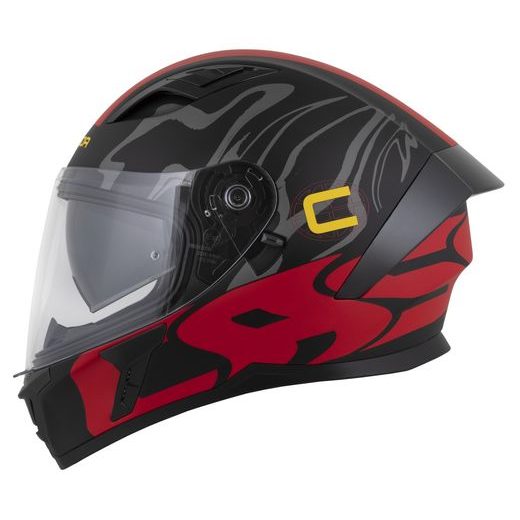 Integralna čelada CASSIDA Orbit Multivers black matt,red,gray,yellow XL
