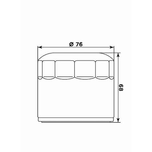 Oljni filter MIW HD17002 (alt. HF172C)