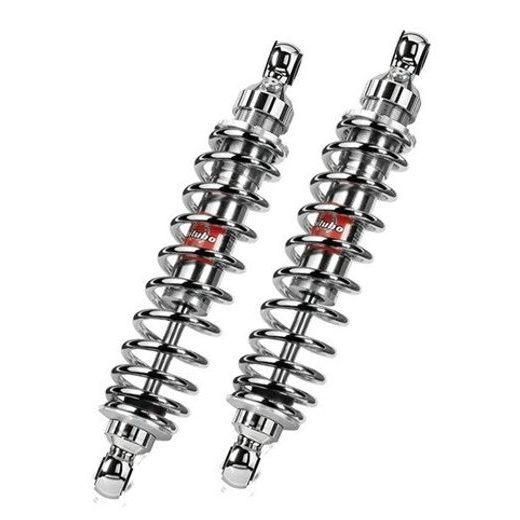 Rear twinshock BITUBO WME0 with adjustable spring preload and rebound chromed spring