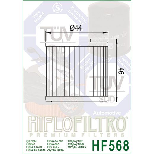 Oljni filter HIFLOFILTRO HF568