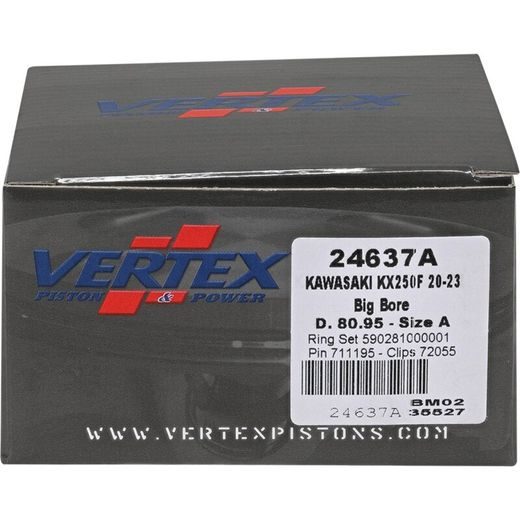 Complete piston VERTEX 24637A Cylinder 81, piston 80,95 mm (Big Bore)